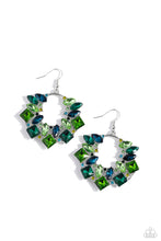 Load image into Gallery viewer, Paparazzi&#39;s Wreathed in Watercolors - Green &amp; Blue earrings
