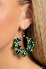 Load image into Gallery viewer, Paparazzi&#39;s Wreathed in Watercolors - Green &amp; Blue earrings
