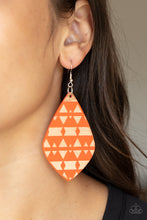 Load image into Gallery viewer, Paparazzi&#39;s Zimbabwe Zoo - Orange Wood earrings
