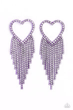 Load image into Gallery viewer, Paparazzi’s Sumptuous Sweethearts - Purple post earrings
