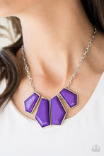 Load image into Gallery viewer, Paparazzi&#39;s Get Up and GEO - Purple necklace
