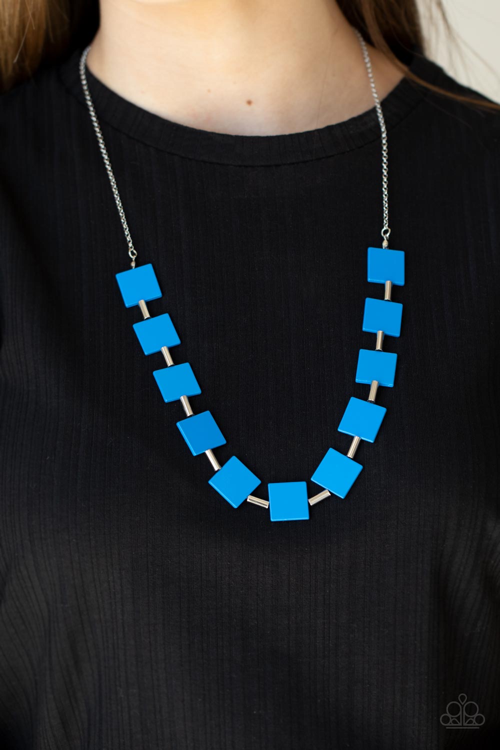 Paparazzi's Hello, Material Girl - Blue necklace