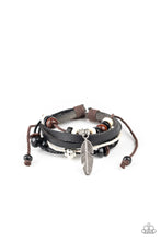 Load image into Gallery viewer, Paparazzi&#39;s Mountain Bird - Urban Black bracelet
