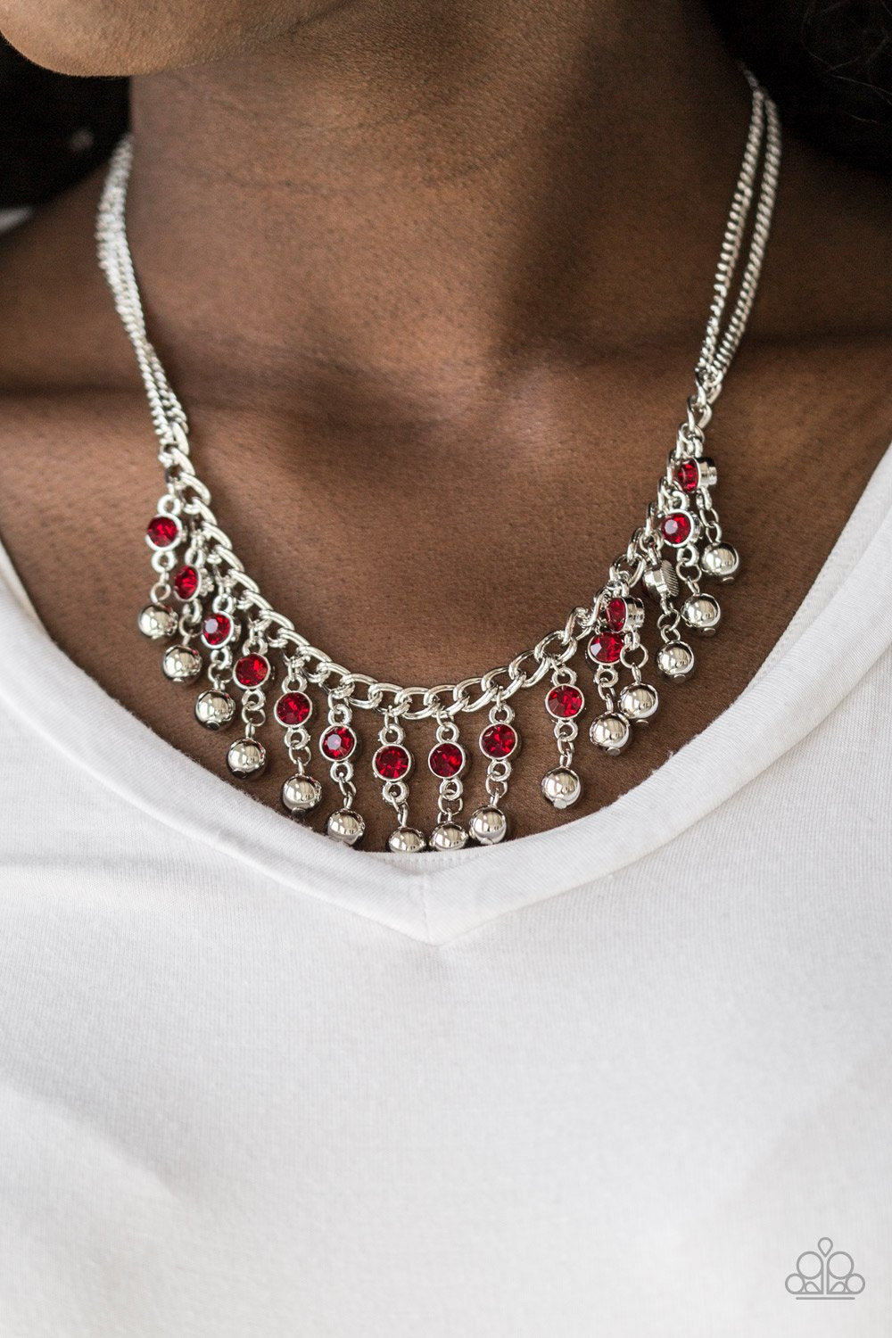 Paparazzi's Pageant Queen - Red necklace