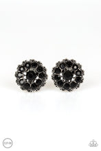 Load image into Gallery viewer, Paparazzi&#39;s Business Bedazzle - Black Clip-On earrings
