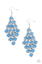 Load image into Gallery viewer, Paparazzi&#39;s With All DEW Respect - Blue earrings
