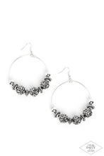 Load image into Gallery viewer, Paparazzi&#39;s I Can Take a Compliment - Silver hoop earrings (Life of the Party)
