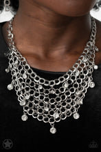 Load image into Gallery viewer, Paparazzi&#39;s Fishing for Comp - Silver necklace (Blockbusters)
