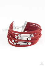 Load image into Gallery viewer, Paparazzi&#39;s Back To BACKPACKER - Red Urban bracelet
