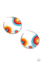 Load image into Gallery viewer, Paparazzi&#39;s Rainbow Horizons - Multi Seed Bead hoop earrings
