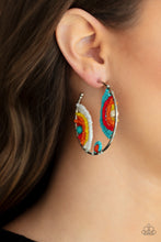 Load image into Gallery viewer, Paparazzi&#39;s Rainbow Horizons - Multi Seed Bead hoop earrings
