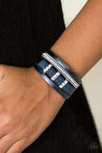 Load image into Gallery viewer, Paparazzi&#39;s FAME Night - Blue Urban bracelet
