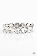 Load image into Gallery viewer, Paparazzi&#39;s Number One Knockout - White bracelet
