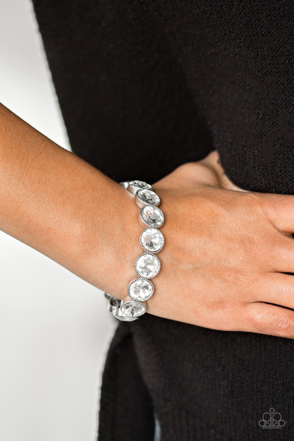 Paparazzi's Number One Knockout - White bracelet