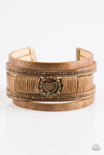 Load image into Gallery viewer, Paparazzi&#39;s It Takes Heart - Brass Urban bracelet
