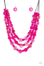 Load image into Gallery viewer, Paparazzi&#39;s Barbados Bopper - Pink Wood necklace
