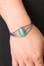 Load image into Gallery viewer, Paparazzi&#39;s Western Wanderer - Blue bracelet
