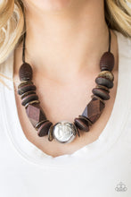 Load image into Gallery viewer, Paparazzi&#39;s Grand Turks Getaway - Brown Wood necklace
