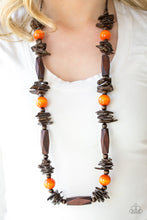 Load image into Gallery viewer, Paparazzi&#39;s Cozumel Coast - Orange Wood necklace
