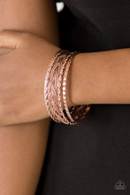 Load image into Gallery viewer, Paparazzi&#39;s Straight Street - Rose Gold Bracelet
