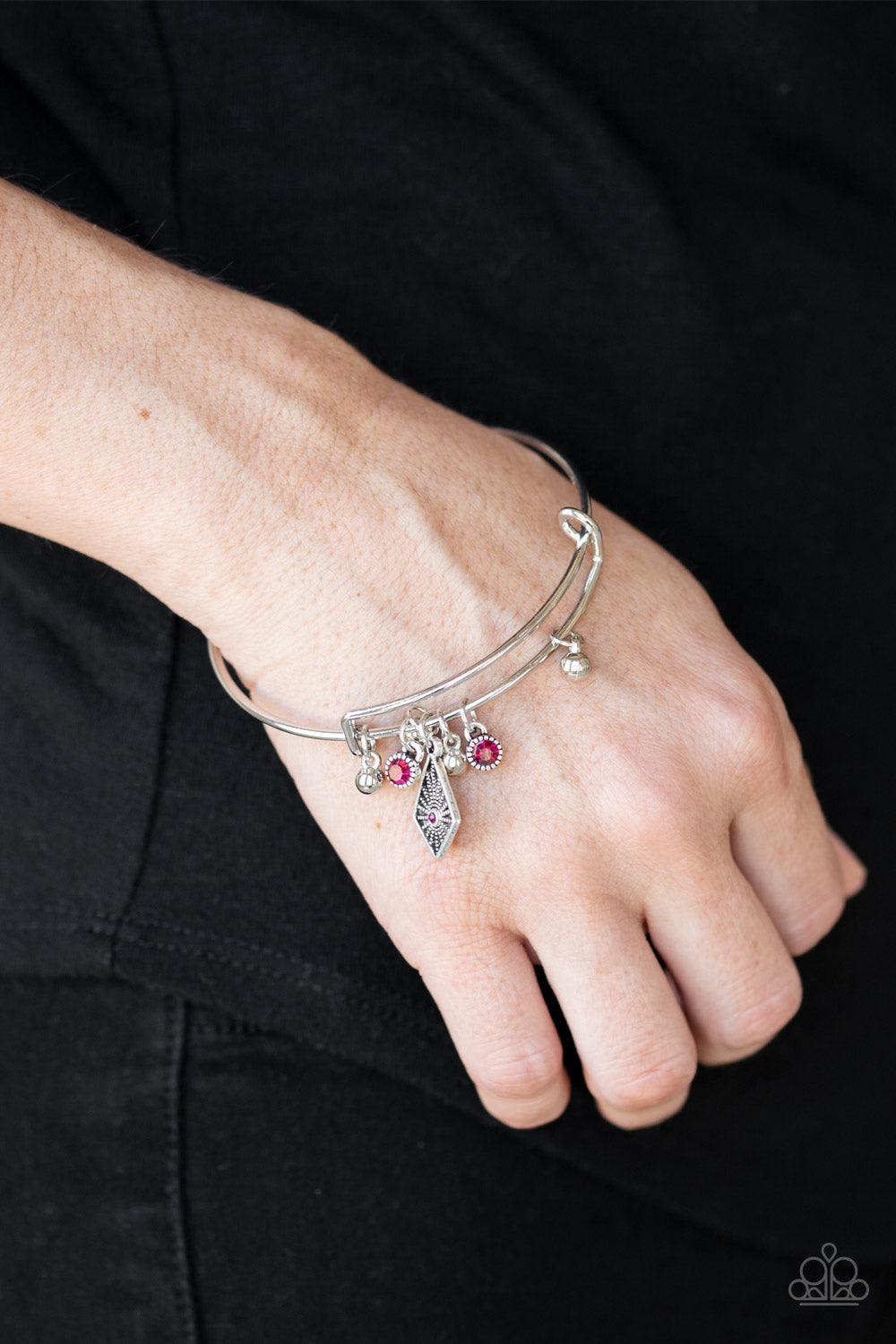 Paparazzi's Treasure Charms - Pink bracelet