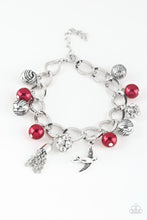 Load image into Gallery viewer, Paparazzi&#39;s Lady Love Dove - Red Pearl bracelet
