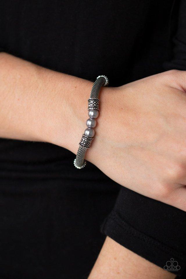 Paparazzi's Talk Some SENSEI - Silver Pearl Urban bracelet