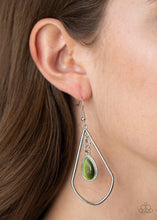 Load image into Gallery viewer, Paparazzi&#39;s Ethereal Elegance - Green earrings
