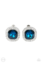 Load image into Gallery viewer, Paparazzi&#39;s The Fame Game - Blue Clip-On earrings
