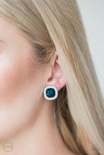 Load image into Gallery viewer, Paparazzi&#39;s The Fame Game - Blue Clip-On earrings
