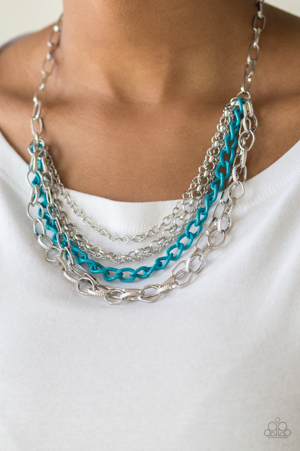 Paparazzi's Color Bomb - Blue necklace