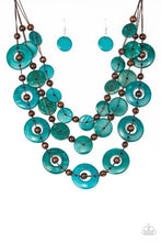 Load image into Gallery viewer, Paparazzi&#39;s Catalina Coastin - Blue Wood necklace
