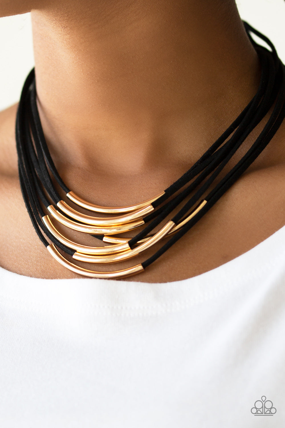 Paparazzi's Walk The WALKABOUT - Gold Urban Necklace