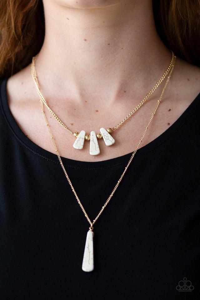 Paparazzi's Basic Groundwork - Gold necklace