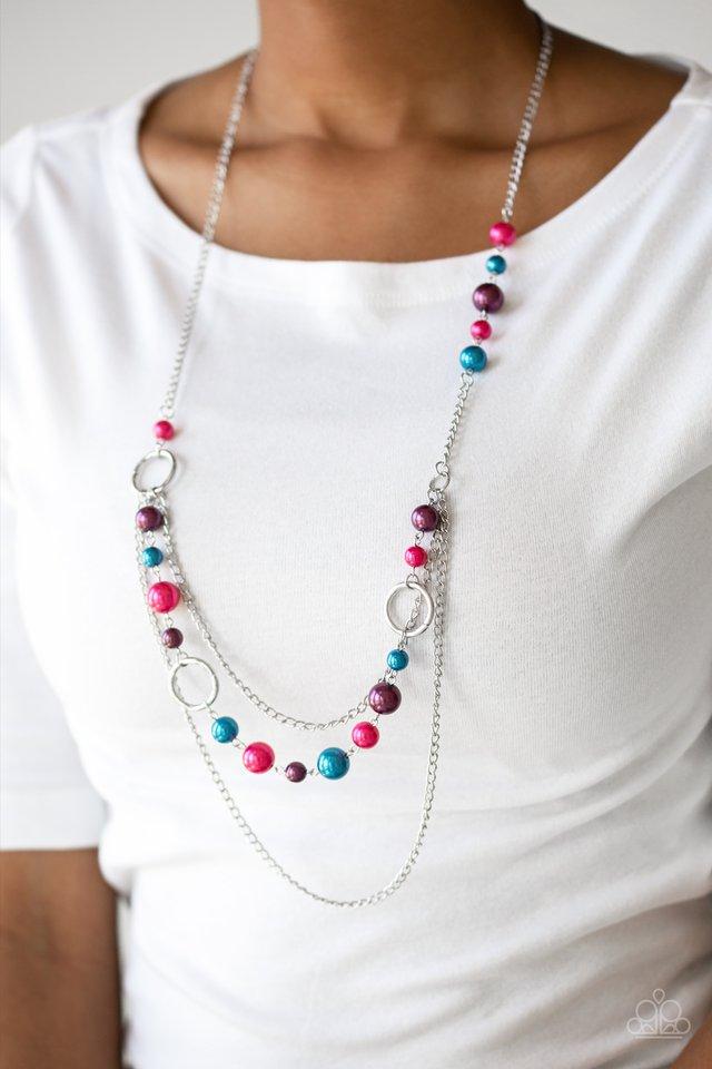 Paparazzi's Party Dress Princess - Multi Pearl necklace