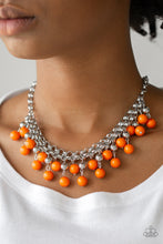 Load image into Gallery viewer, Paparazzi&#39;s Friday Night Fringe - Orange necklace
