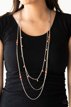 Load image into Gallery viewer, Paparazzi&#39;s Laying The Groundwork - Orange necklace
