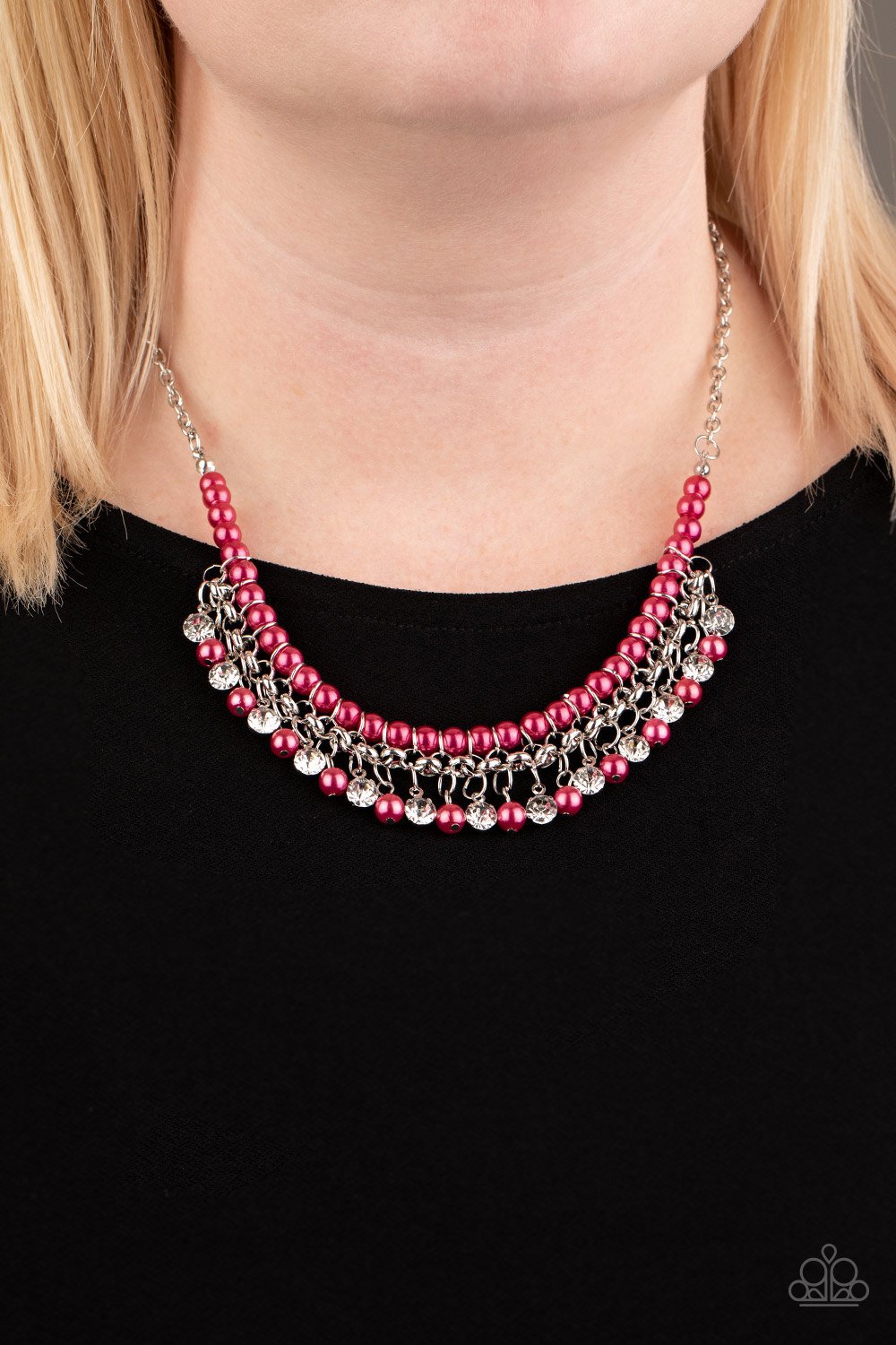 Paparazzi's A Touch of CLASSY - Pink necklace