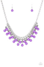 Load image into Gallery viewer, Paparazzi&#39;s Friday Night Fringe - Purple necklace
