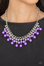 Load image into Gallery viewer, Paparazzi&#39;s Friday Night Fringe - Purple necklace
