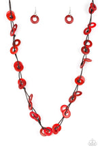 Load image into Gallery viewer, Paparazzi&#39;s Waikiki Winds - Red Wood necklace

