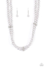 Load image into Gallery viewer, Paparazzi&#39;s Put On Your Party Dress - Silver Pearl necklace
