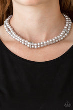 Load image into Gallery viewer, Paparazzi&#39;s Put On Your Party Dress - Silver Pearl necklace
