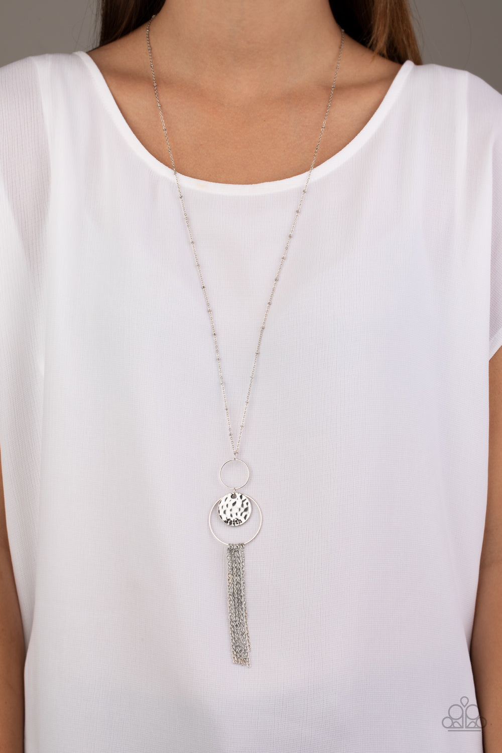 Paparazzi's Faith Makes All Things Possible - Silver necklace