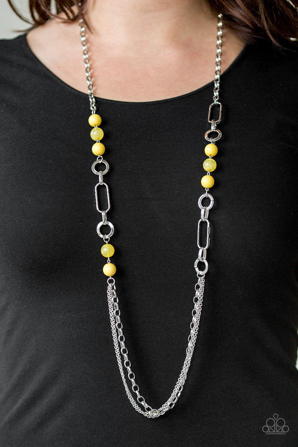 Paparazzi's CACHE Me Out - Yellow necklace