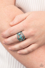 Load image into Gallery viewer, Paparazzi&#39;s Treasure Chest Charm - Blue ring

