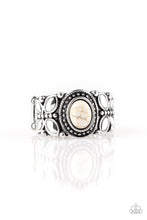 Load image into Gallery viewer, Paparazzi&#39;s Butterfly Belle - White ring
