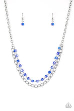 Load image into Gallery viewer, Paparazzi&#39;s Block Party Princes - Blue Iridescent necklace
