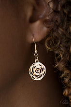 Load image into Gallery viewer, Paparazzi&#39;s Rosy Rosette - Gold necklace
