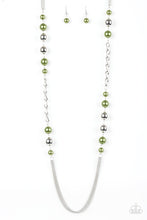 Load image into Gallery viewer, Paparazzi&#39;s Uptown Talker - Green Pearl necklace
